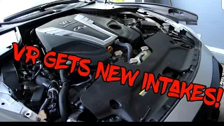 Installing AMS intakes on my INFINITI Q50 3.0T!