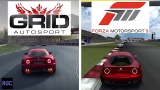 GRID Autosport vs Forza Motorsport 3 - Alfa Romeo 8C Graphics & Sound Comparison