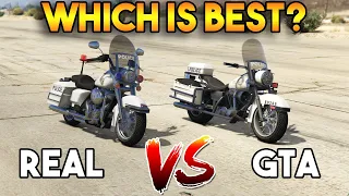 GTA 5 POLICE BIKE VS REAL POLICE BIKE | WHICH IS BEST?