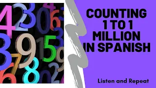 How to count up to a million in Spanish-Numbers 1-1000000 in Spanish (with audio)