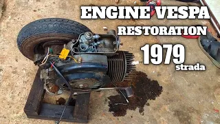 Engine Restoration Of 1979ps Italian Piaggo Vespa 150cc - Repair Engine Vespa Abandoned #2