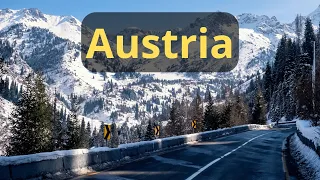 Driving in Neustift im Stubaital, Austria. 4K