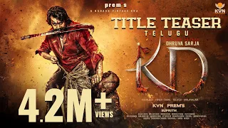 KD - The Devil | Title Teaser | Telugu Movie | Prem's |Dhruva Sarja | Arjun Janya | KVN Productions