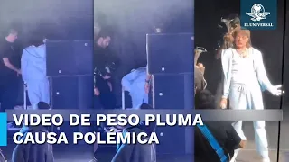 ¿Peso Pluma drogándose? Video del cantante en concierto causa polémica