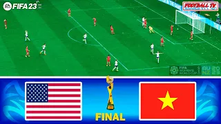USA vs VIETNAM - FIFA WOMEN'S WORLD CUP 2023 FINAL | FIFA 23 FULL MATCH | PC GAMEPLAY 4K