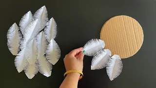 2 Beautiful White Paper Wall Hanging /Paper Craft For Home Decoration /Easy Flower Wall Hanging /DIY