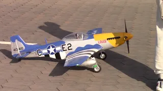 E flite P 51D Mustang 1 5m