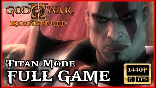 GOD OF WAR 2 REMASTERED Gameplay Walkthrough Part 1 FULL GAME Titan Mode [60FPS 1440P] No Commentary