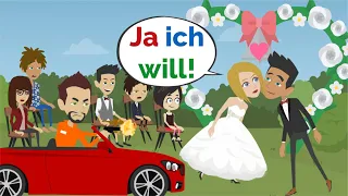 Deutsch lernen | Die verrückte Hochzeit | Wortschatz und wichtige Verben