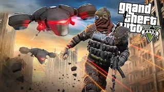 KILLER DRONES TAKE OVER THE WORLD in GTA 5 RP!