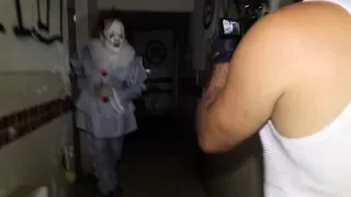 Terrifying Encounter With Pennywise (IT CLOWN) At Haunted Amusement Park