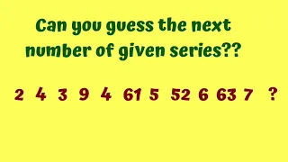 2 4 3 9 4 61 5 52 6 63 7 ?! Series Puzzle! Can you guess the next number of given series?