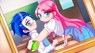 Anna x Alex Love Story - The Hottest Girl In School | Gacha Life x Gacha Club