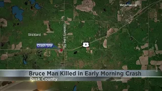 Man killed, woman hospitalized in Rusk County crash