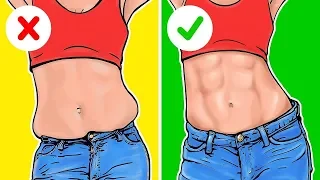 7 einfache Übungen für einen flachen Bauch und eine schmale Taille