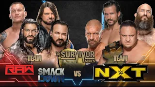 Team Raw & Smackdown vs Team Nxt - WWE Survivor Series