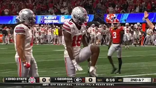 Ohio State WR Marvin Harrison Jr. 31 Yard TD vs Georgia | 2022 College Football