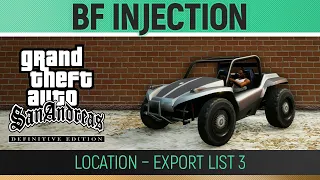 GTA San Andreas: Definitive Edition - BF Injection Location - Export List #3 🏆