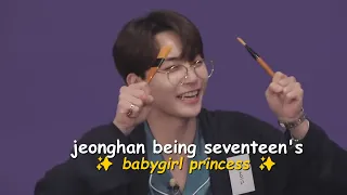 jeonghan being seventeen's ✨️ 𝑏𝑎𝑏𝑦𝑔𝑖𝑟𝑙 𝑝𝑟𝑖𝑛𝑐𝑒𝑠𝑠 ✨️ | most requested vid