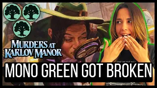 NEW Mono Green Is Better Than EVER | Murders at Karlov Manor | Standard | MTG Arena Gameplay