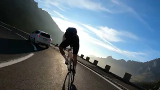Incredible descent Sustenpass SUI in the stunning evening light 2023