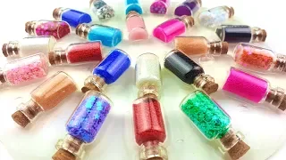 Mixing Glitter and Micro Beads Into Clear Slime ! Satisfying Slime ASMR!