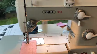 Pfaff 360: reverse stitching