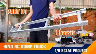 Part 01_RC Dump Truck HINO 1/6 Scale Project _ Chassis