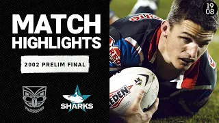 New Zealand Warriors v Sharks | 2002 Prelim Final | Classic Match Highlights | NRL