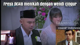 Freya JKT48 menikah dengan Wendy Cagur