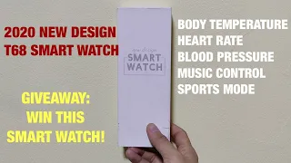 899 PESOS ONLY | T68 Smart Watch Thermometer Body Temperature Heart Rate Blood Pressure l TAGALOG