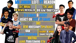 Ex Liquid & AGENT react on Fist & FF game |JANE -BIG AIM |government Tax ON PUBG game? 4AM champion