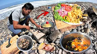 Fui a la Playa a Cocinar Un Riquísimo ARROZ con CHOROS (Marisco)