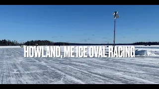 First Snowmobile Ice Oval Race 2024