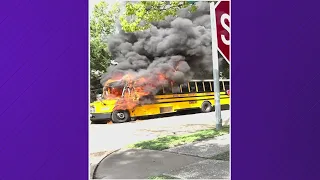 Spring Branch ISD school bus catches fire with students on board