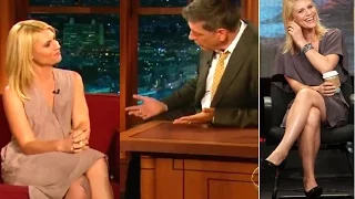 Sexy Claire Danes flirts with Craig Ferguson on the Late show