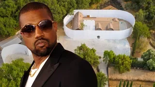 Spektakulär: Kanye West baut riesige Mauer um sein Haus in Kalifornien