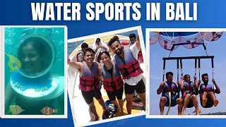 WATER SPORTS IN BALI 🏄 | BEST PRICE DETAILS | PARASAILING |JETSKI | BANANA & BUMPER | FLYING FISH