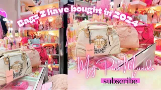 2024 BAG COLLECTION - Compilation of bags I have bought so far in 2024 only. Juicy Couture and more!