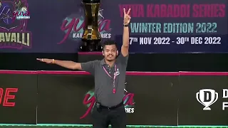 Sudhakar Strikes - Qualifier 01 | Palani Tuskers Vs Hampi Heros | Yuva Kabaddi Winter Edition 2022