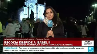 Informe desde Edimburgo: escoceses despiden a reina Isabel II antes del traslado a Londres