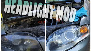 AUDI B7 HEADLIGHT MOD (Cheap & Easy)