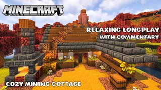 Relaxing Minecraft Longplay 🍂 Autumn Mining Cottage (With Commentary)