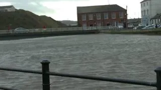 Rough Seas & Floods at Maryport 3rd January 2014