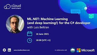 ML.NET: Machine Learning (and deep learning!) for the C# developer