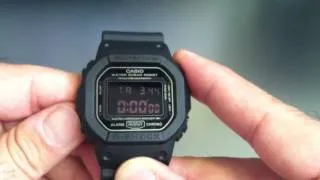 Casio G-Shock DW5600MS-1 Military Blackout Watch