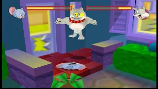 Tom and Jerry in Fists of Furry Gameplay on BackYard Bash Nibbles vs Spike 4K UHD 60Fps