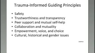 Trauma-informed Care for Trafficking Survivors:  A Framework for Healing Complex Trauma