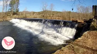 Relaxing Nature Sounds of Water Flowing over a tiny Waterfall for Calm Relaxation & Meditation