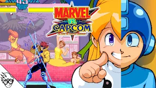 Marvel vs. Capcom: Clash of Super Heroes (Arcade / 1998) - Roll + Mega Man [Playthrough/LongPlay]